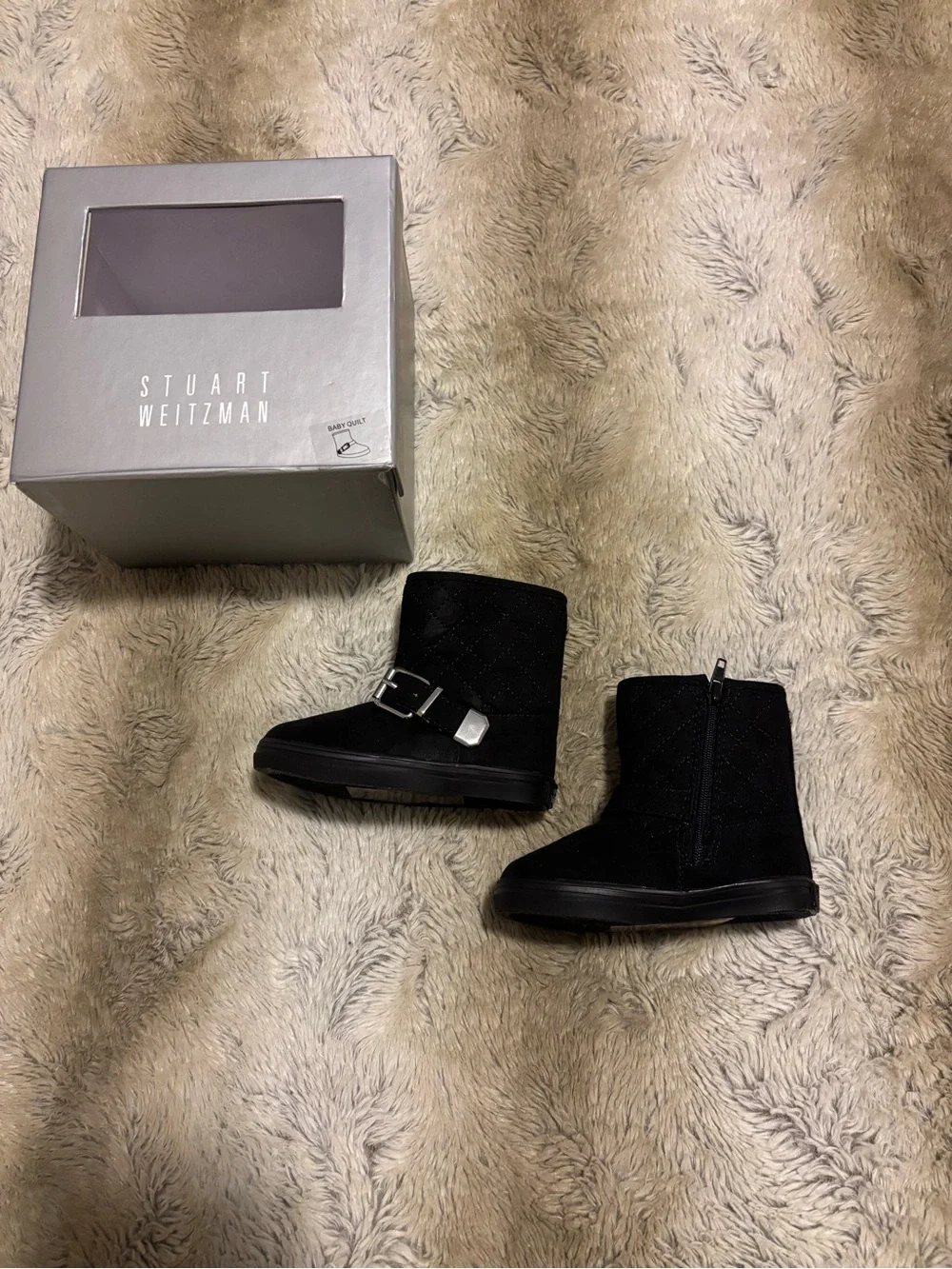Stuart Weitzman Baby Quil Booties - Size 4